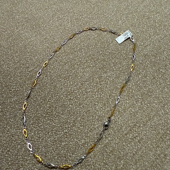 Elegant Two-Tone Necklace - Picture 2 of 5